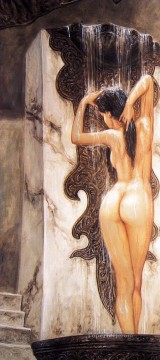 Desnudo Painting - cúpula bañándose desnuda de fotos